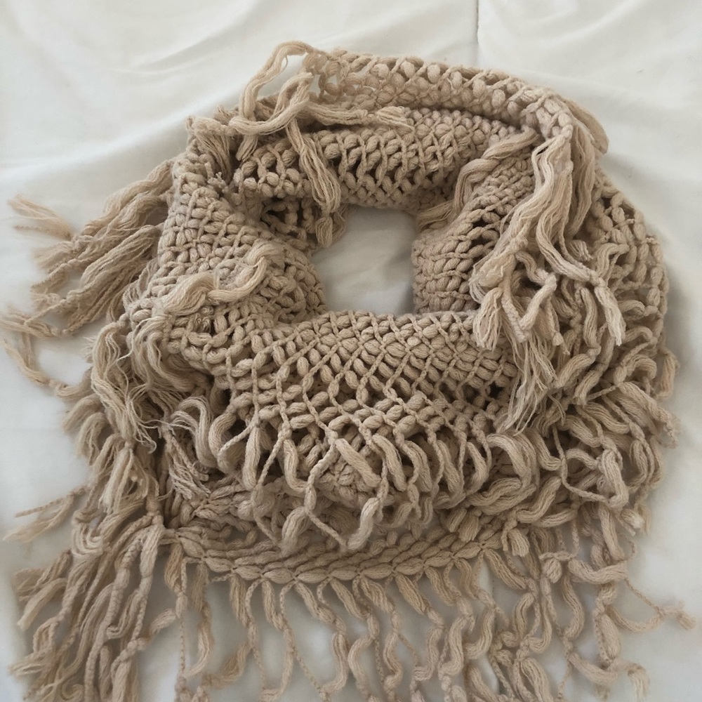 Knit Infinity Scarf perfect shade of tan! So soft!